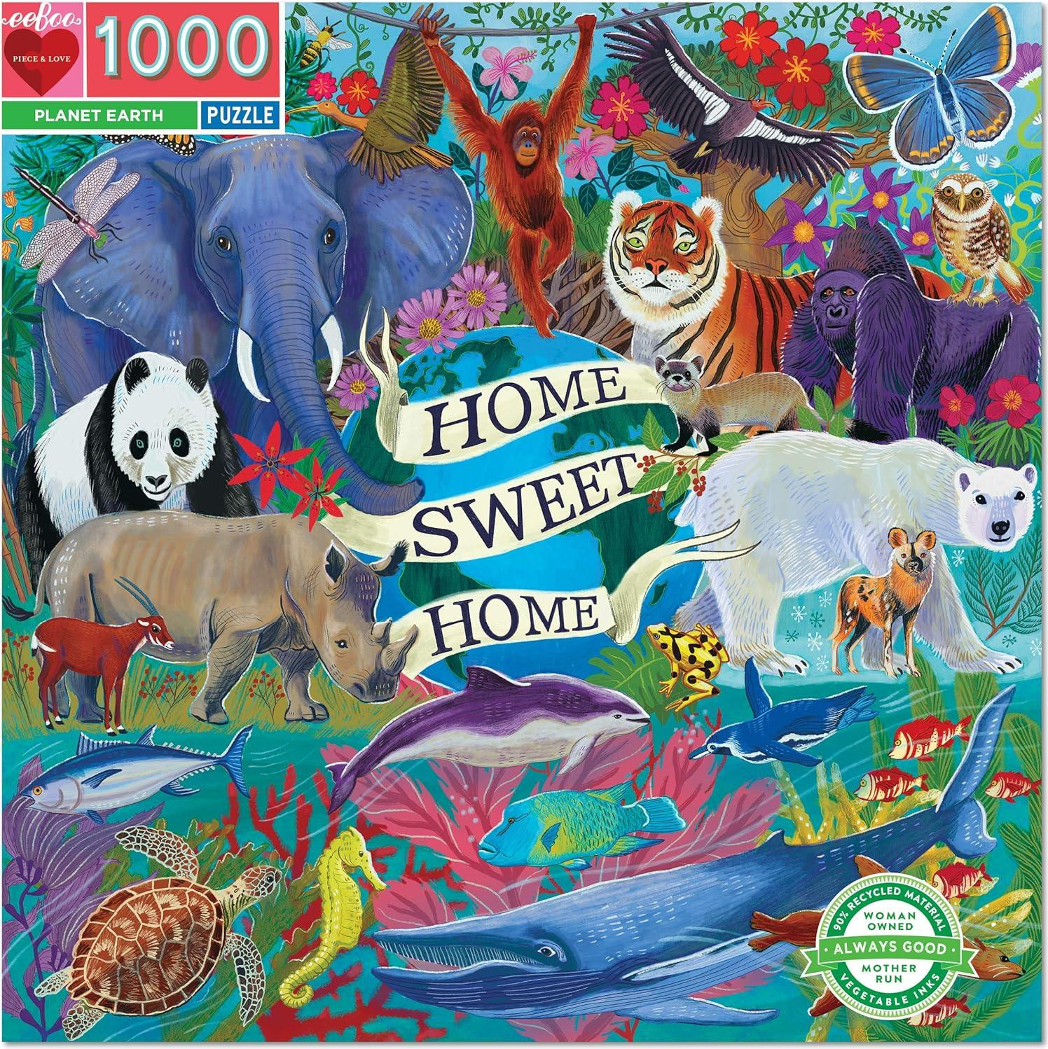 eeBoo Puzzel Planeet Aarde 1000 stukjes
