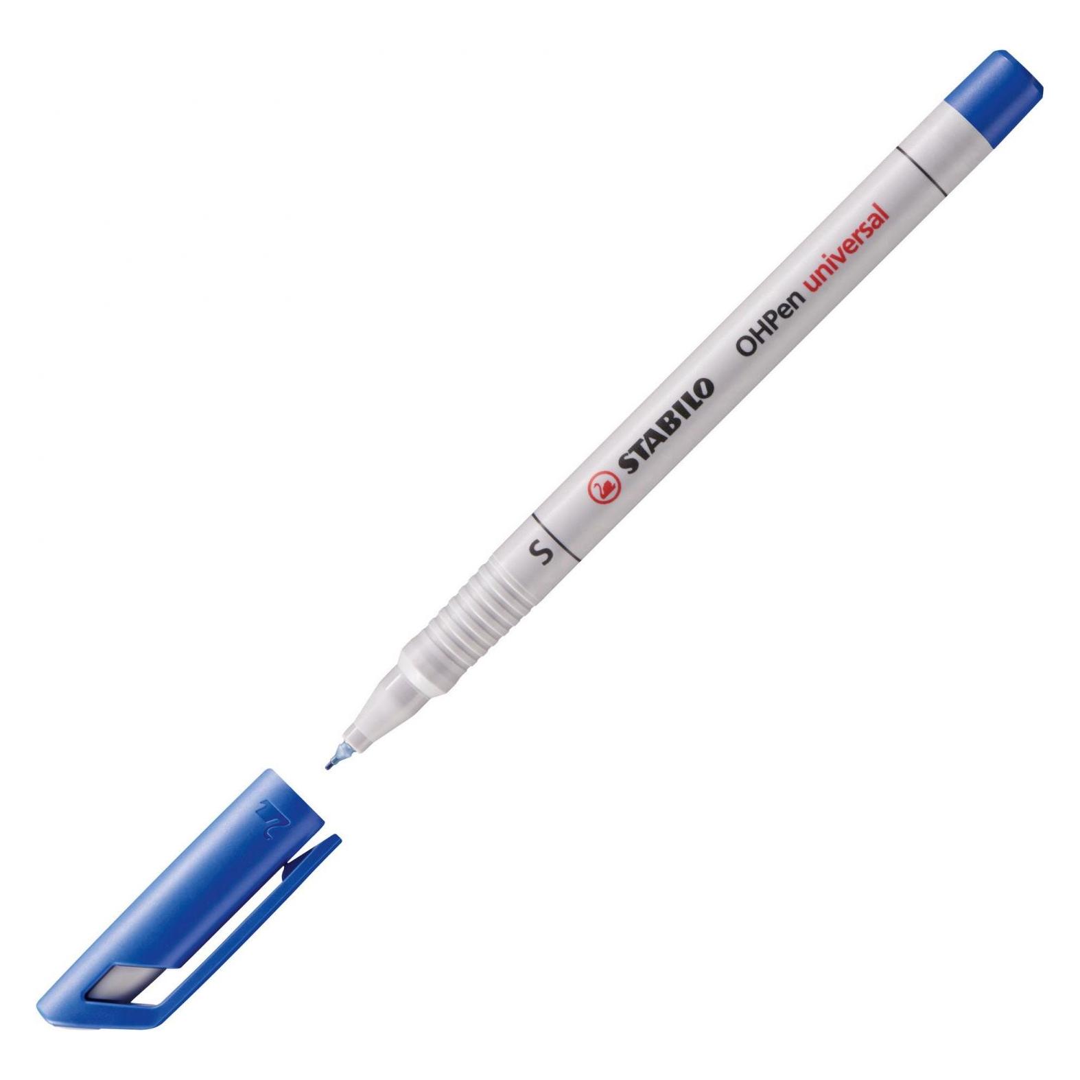 Stabilo 10 OHPen universal Folienstifte blau 0,4 mm non-permanent (10x) (851/41)