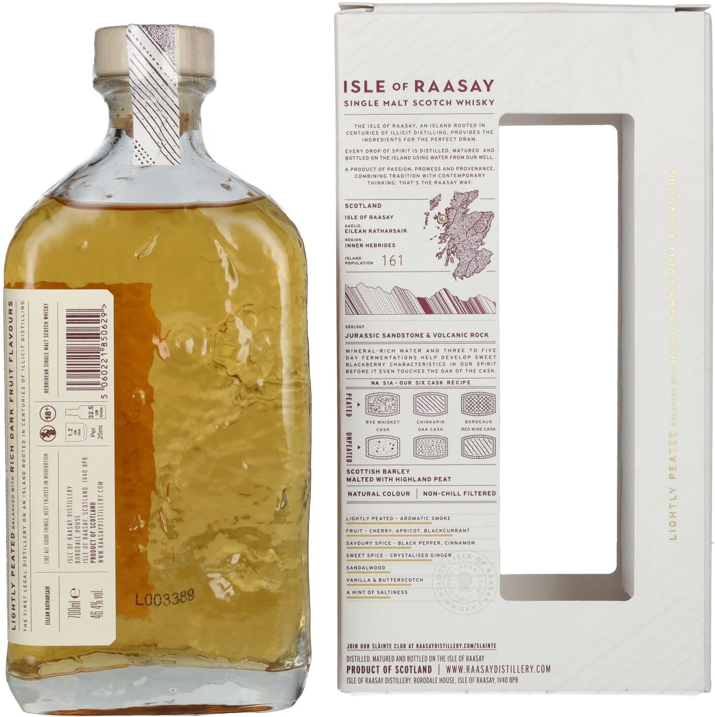 Isle of RAASAY The Draam Hebridean Single Malt 46,4% Vol. 0,7l in Geschenkbox