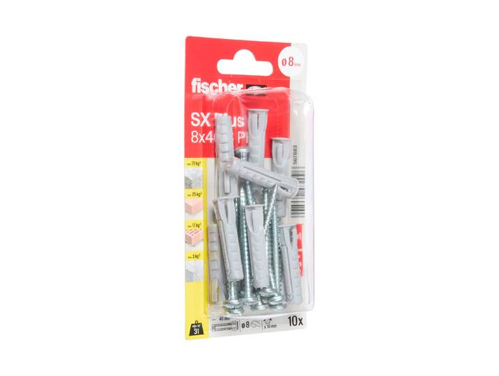 Fischer Dübel SX Plus mit PH-Schraube 8x40