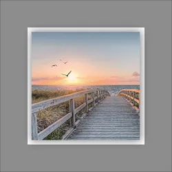 Aludibondbild BEACH III (BHT 50x50x1,70 cm) - bunt - BHT 50x50x1,70 cm