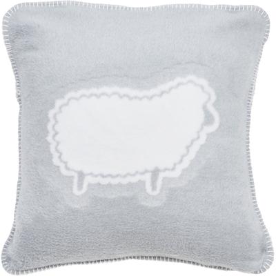 Dekokissen DONE. "SHEEP", grau (silber), B:50cm H:1cm L:50cm, Acryl, Baumwolle, Polyester, Dekokissen_Sitzkissen_Kissenhüllen, Extra weiche Haptik