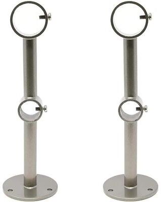 Urbanest Set of 2 Double Wall Bracket, Fits 1-inch Front Rod and 3/4-inch Back Rod