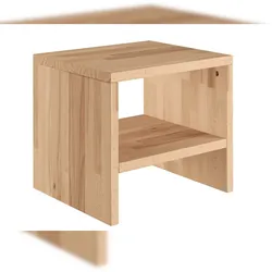 Erst-Holz Nachttisch Buche Massivholz geölt Nachtkästchen Beistelltisch 90.20-K31-geölt