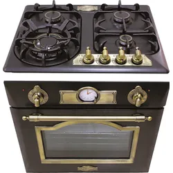 Herdset Autark Kaiser Empire/ Elektro Einbaubackofen 60cm EH 6355 Em+Gaskochfeld 60cm KG 6325 Em