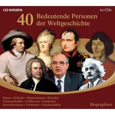 40 bedeutende Personen der Weltgeschichte - Achim Höppner, Audio, 9783868048872