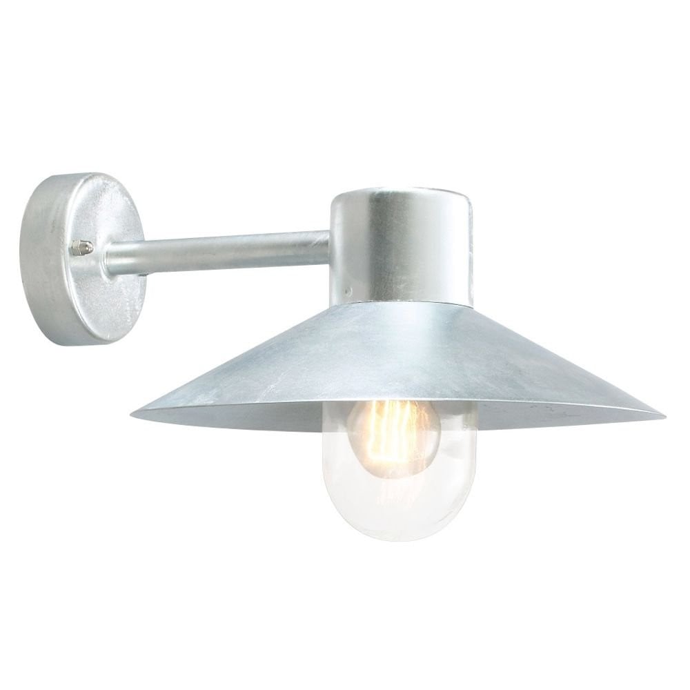 Franssen Selva landelijke wandlamp zinkgrijs 23 cm