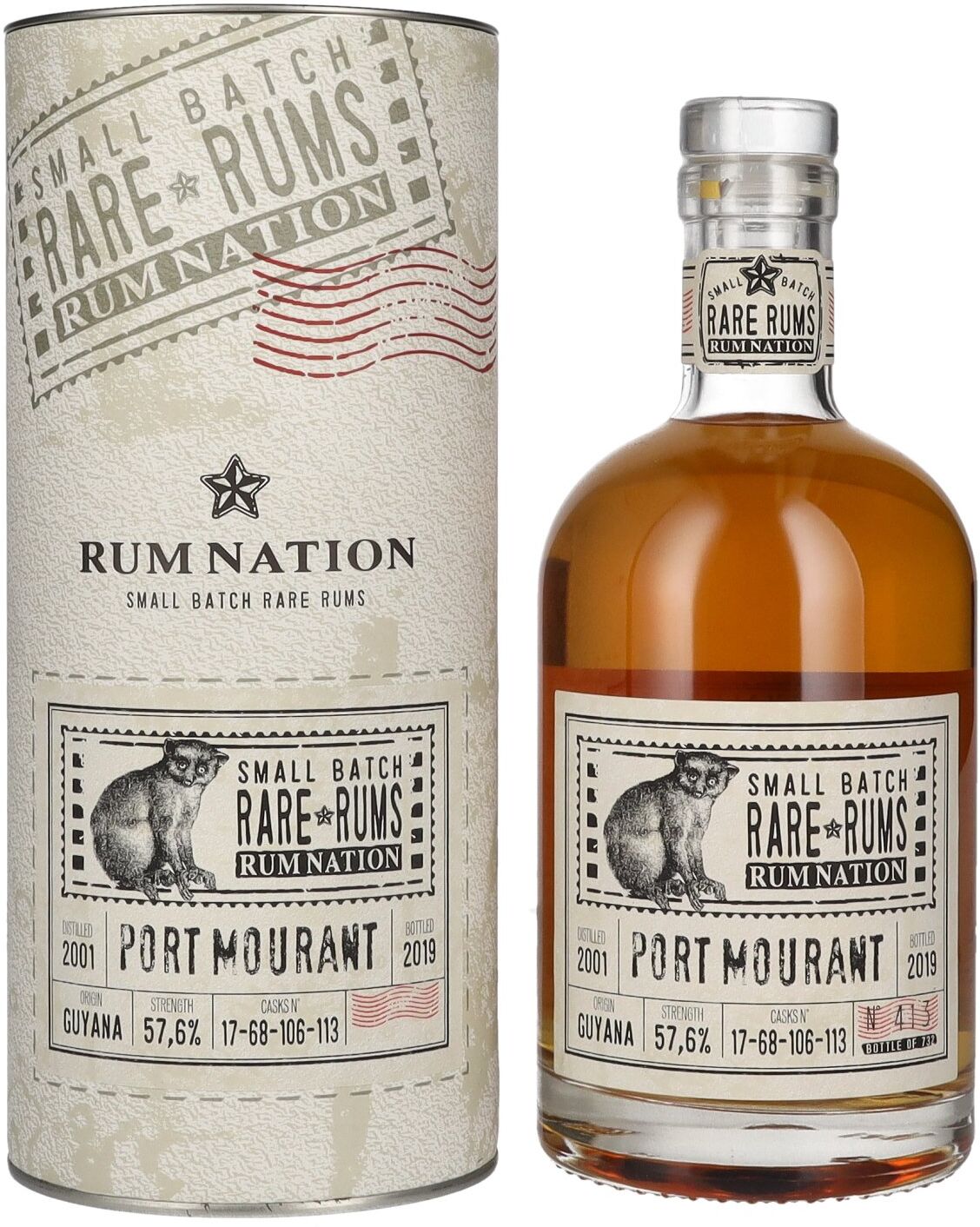 Rum Nation Rare Rum Port Mourant 2001/2019 57,6% Vol. 0,7l in Geschenkbox
