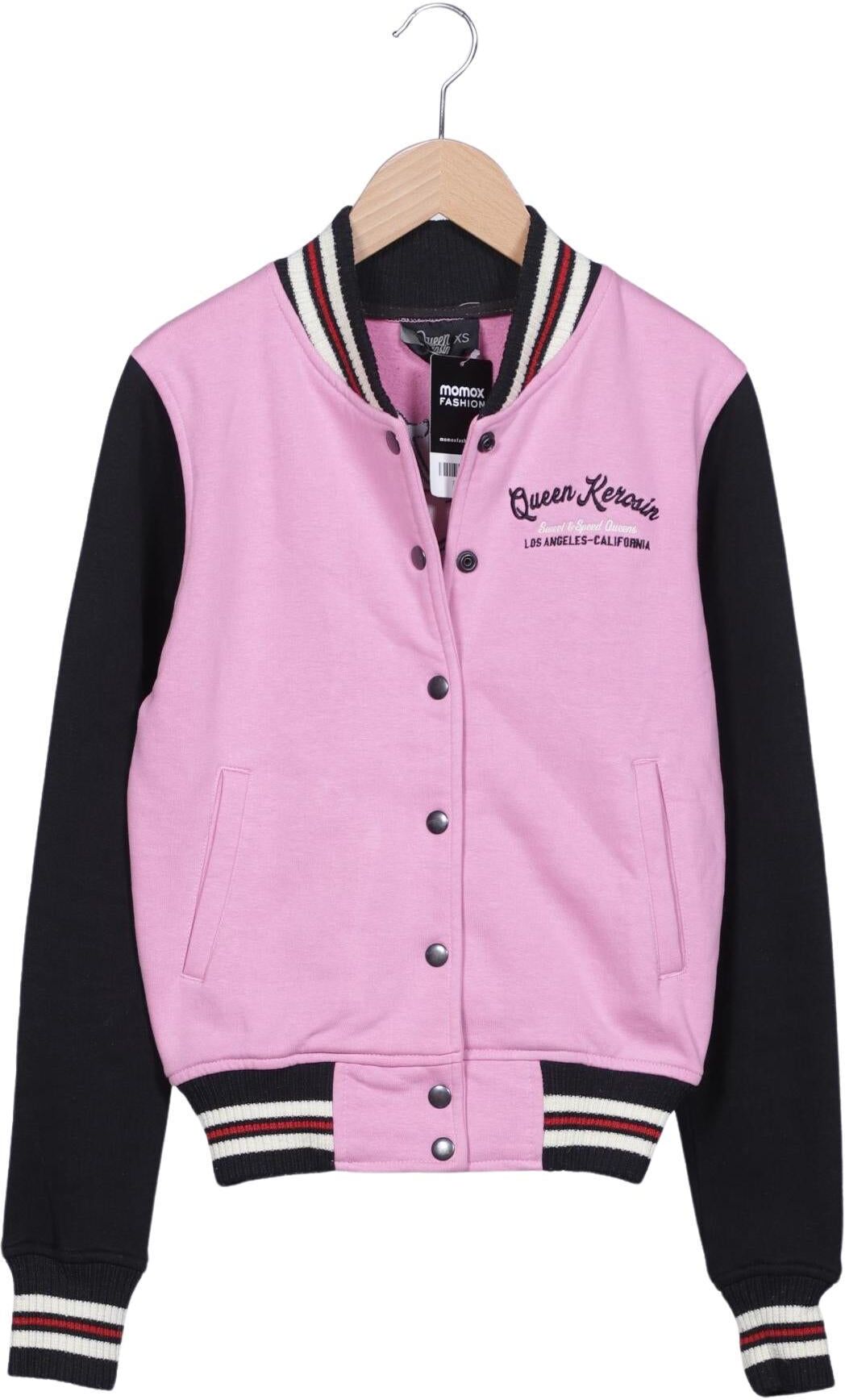Queen Kerosin Damen Jacke, Pink, Gr. XS, Baumwolle / Synthetik - Second Hand