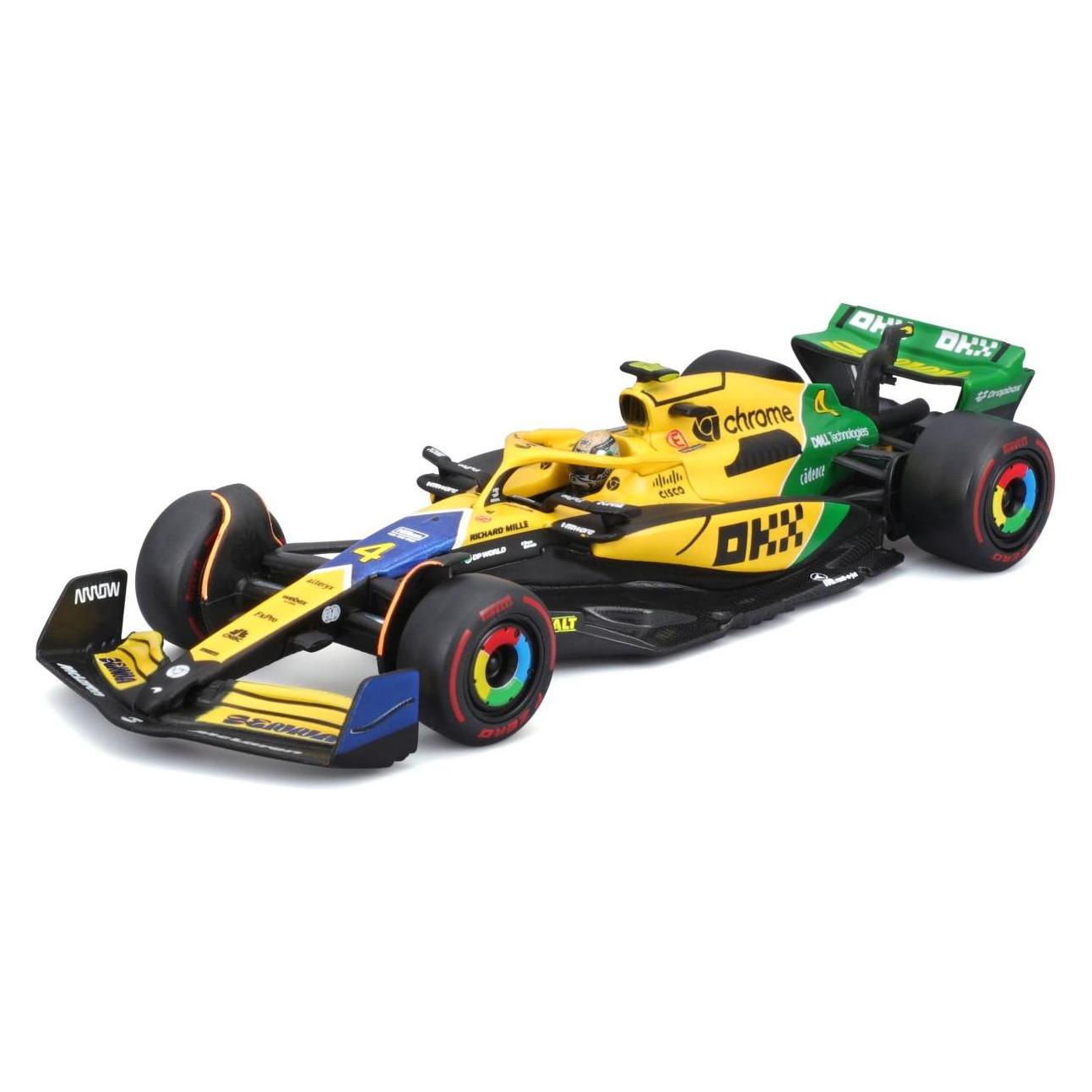 Bburago McLaren F1 MCL38 1/43 Norris 2024 Senna Edition (1838215-4SE)