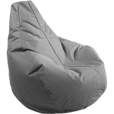 Sitzsack KINZLER "Gamer", grau (anthrazit), B:100cm H:100cm, Polyester, Sitzsäcke, Sitzsack, Uni Farben, mit Rückenlehne, Outdoor geeignet, Kinderzimmer