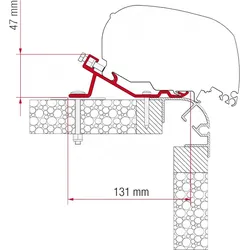 Fiamma Kit Bailey Markisenadapter für Fiamma F80 / F65