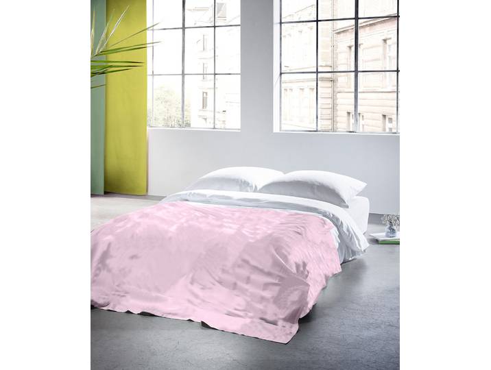 Plaid FLEURESSE Plaid , rosa (pink, rose), B:180cm L:270cm, Baumwolle, Leinen, Wohndecken, Plaid, Halbleinen, in Gr. 180x270 cm, Plaid