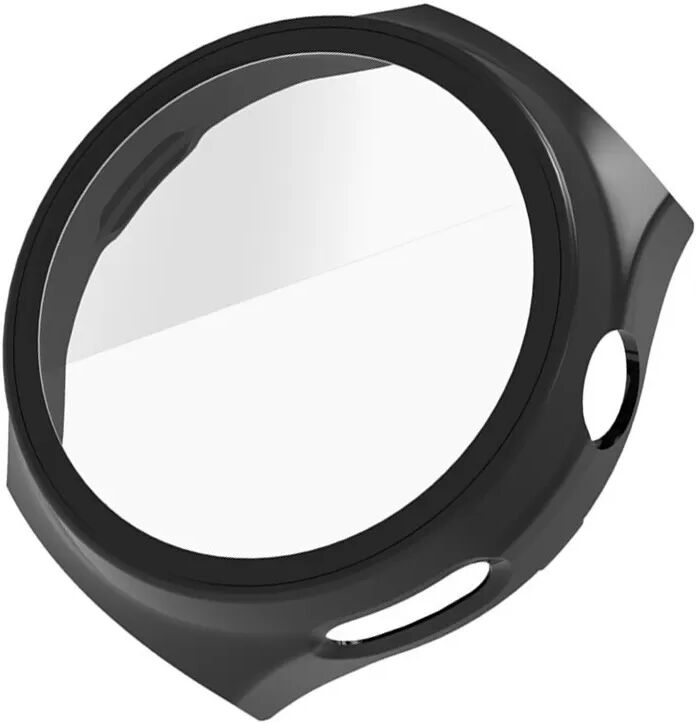 INF KPEP Smart Watch Gehäuse mit Displayschutzfolie aus gehärtetem Glas - PC Hartschale Schwarz