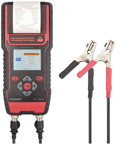 VOLTCRAFT VC-BT12/24-Print Kfz-Batterietester 12 V, 24V Batterieprüfung 24.3cm x 11cm x 5.9cm