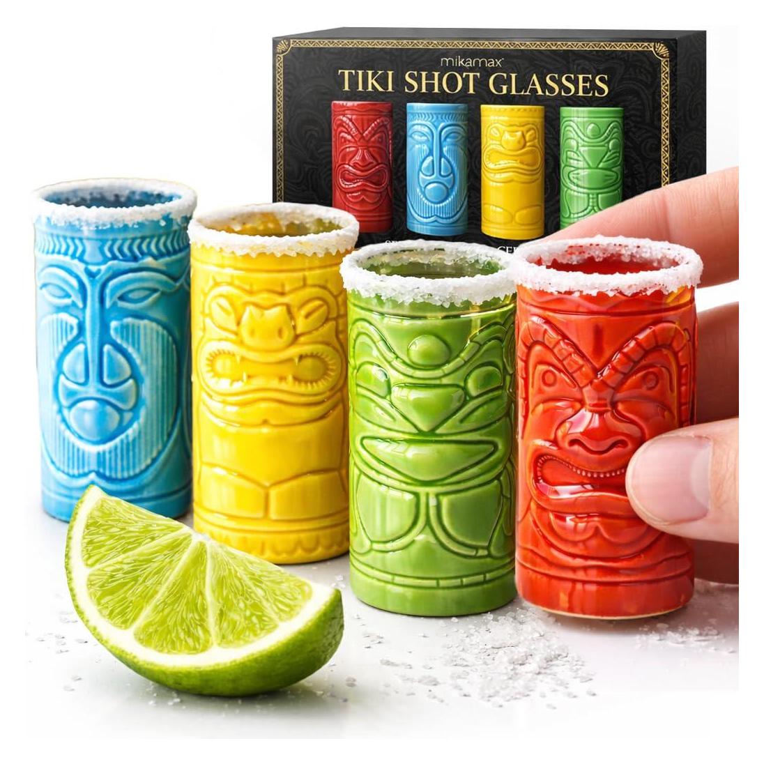 Mikamax Tiki Shot Glasses (0.60 dl, 4x, Schnapsgläser + Shotgläser) (05192)