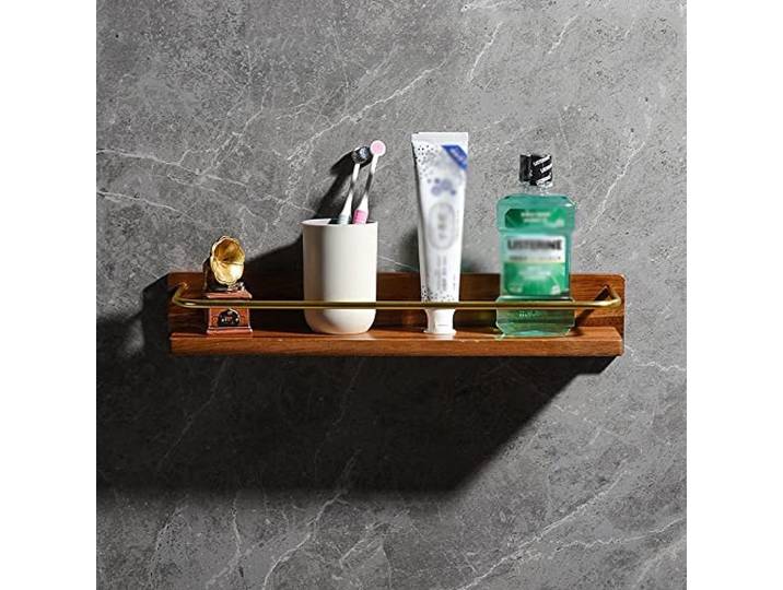 Regal mit Aluminiumhaken – Schwebendes Aufbewahrungsregal for(45cm)