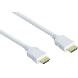 Alcasa 2m, 2xHDMI HDMI-Kabel HDMI Typ A (Standard) Weiß