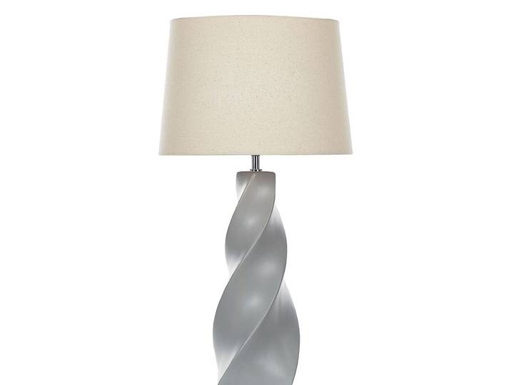 Lampe à poser céramique gris