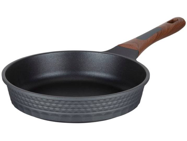 Bratpfanne RESTO KITCHENWARE Capella, Pfanne antihaftbeschichtet und spülmaschinenfest , schwarz, H:6cm L:47,5cm Ø:26cm, Pfannen, Bratpfanne, Schmorpfanne mit einzigartigem 3D-Design