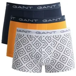 Gant 3P Icon G Trunk Blau/Gelb Baumwolle Large Herren