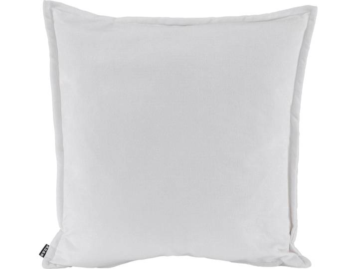 Dekokissen H.O.C.K. Bizantina , weiss (ecru, weiß, weiß, unifarben), B:60cm H:10cm L:60cm, Polyacryl, Dekokissen_Sitzkissen_Kissenhüllen, Dekokissen, mit spürbar weicher Oberfläche, Kissenhülle mit Füllung, 1 Stück