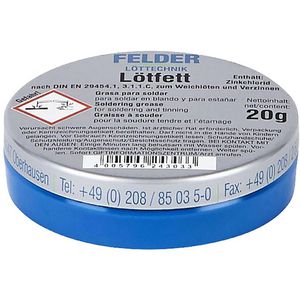 Felder Lötfett 24310010, F-SW 21, 20g, Flussmittel zum Weichlöten