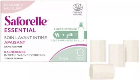 Saforelle Recarga Essential Cuidado de Limpieza Barra 4x6g