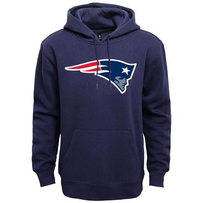 Kapuzenpullover FANATICS "Fanatics Hoodie New England Patriots", Herren, Gr. S, blau, 80% Baumwolle, 20% Polyester, Pullover Kapuzenpullover
