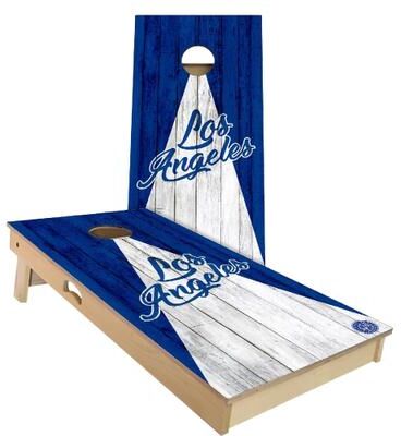 Skip's Garage LA Triangle Baseball Outdoor Cornhole Board Set