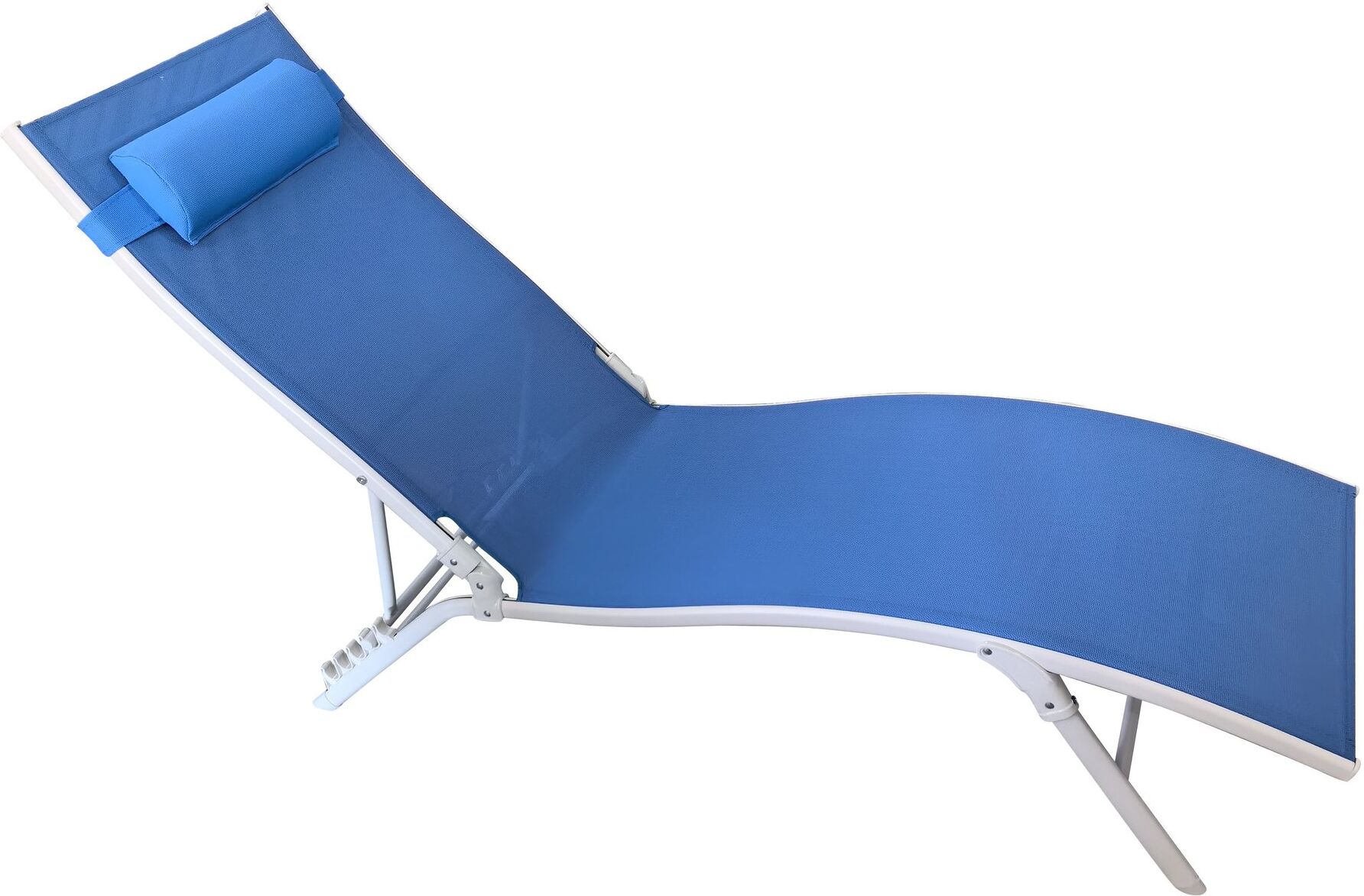 Lettino prendisole Amicasa KZ013 OSCAR Azzurro
