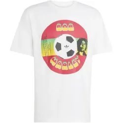 adidas Originals Bob Marley T-Shirt Herren - weiß/rot/gelb - 2XL