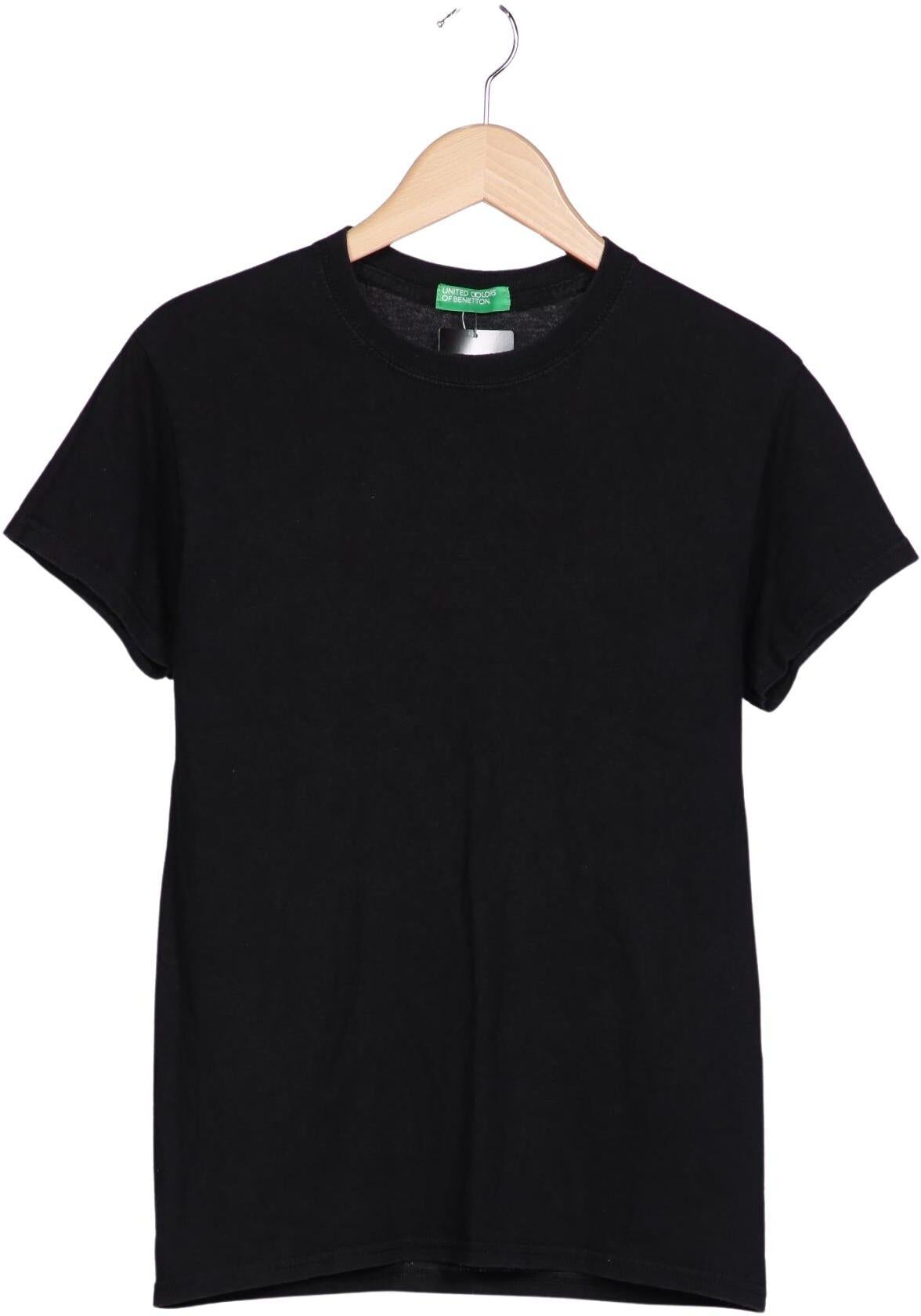 United Colors OF Benetton Herren T-Shirt, Schwarz, Gr. XS, kein / Etikett - Second Hand