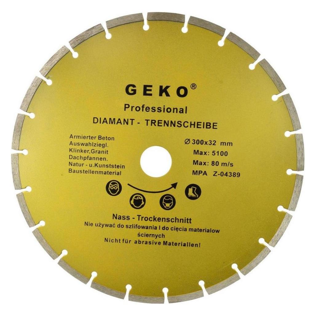 GEKO Diamant-Segment-Trennscheibe, 300x8x32mm (23931828)