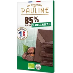 Les Chocolats de Pauline Dunkle Schokolade 85% Kakao bio