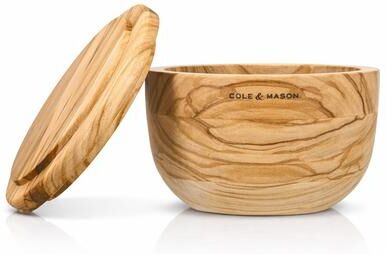 Cole & Mason Portobello Olive Wood Salt Cellar Pot