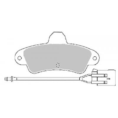 MAPCO Bremsbelagsatz, Scheibenbremse 6392 Hinterachse für Ford