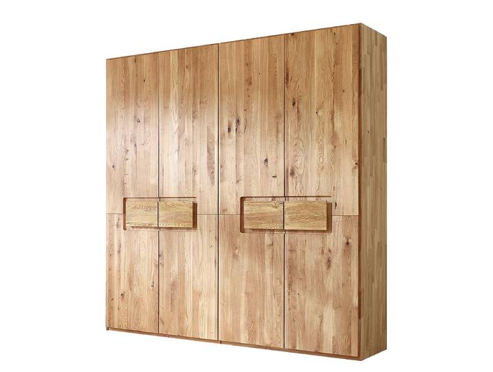 Massiver Drehtürenschrank 202cm Braun