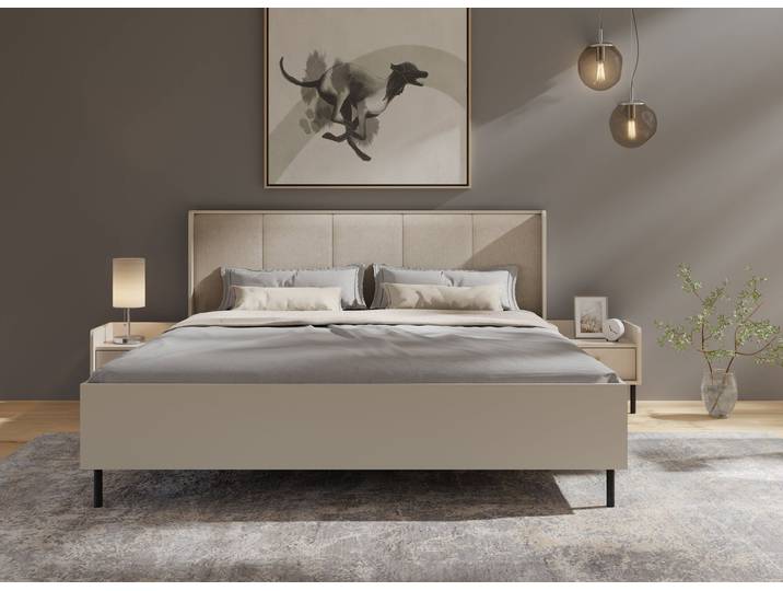 Schlafzimmer-Set – GRANDE – 3 Teile, Beige, Komfort und Stil