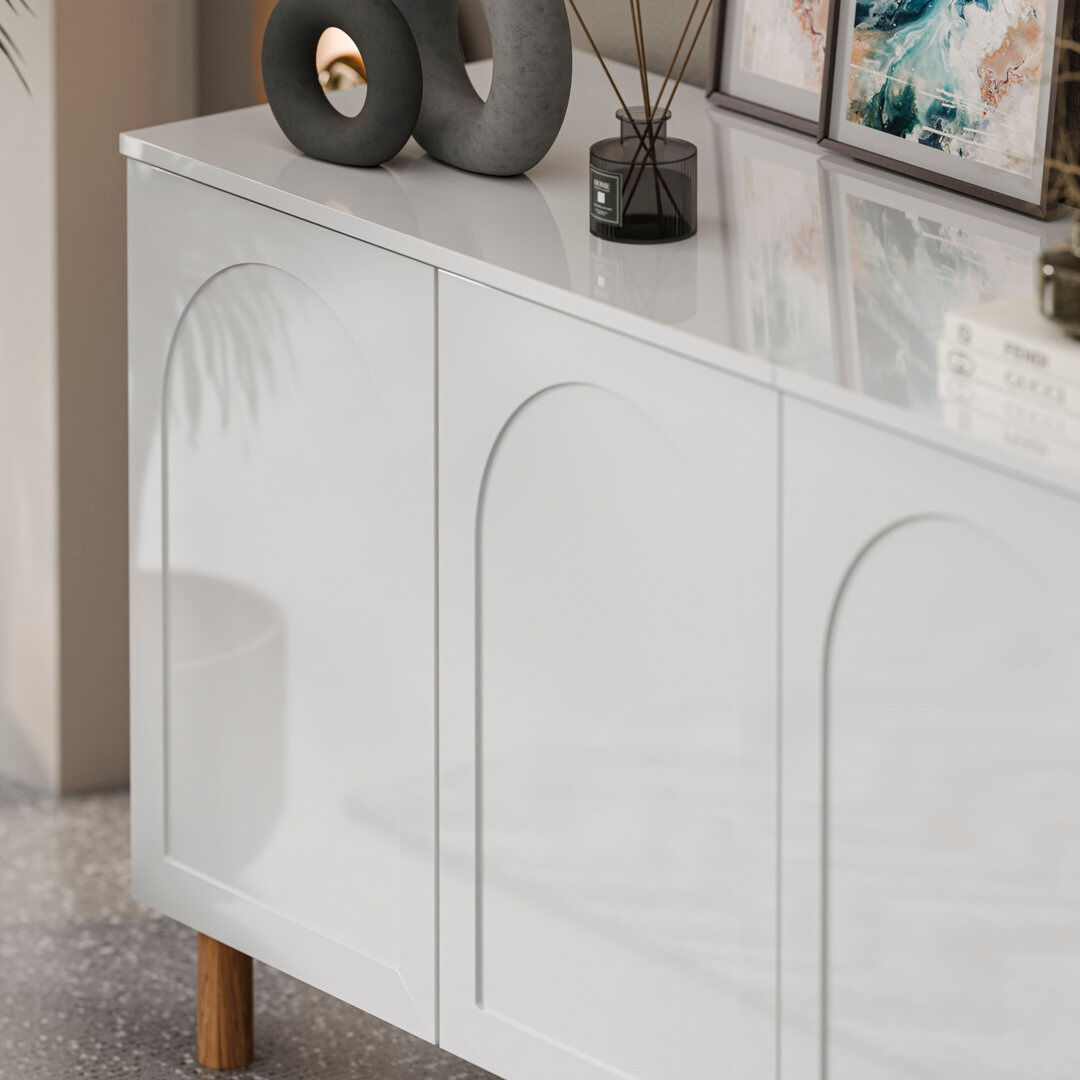 Hashtag Home Bohem Sideboard White Set of Two