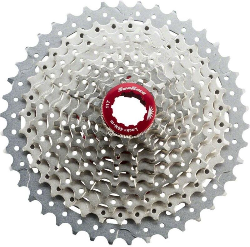 SUNRACE Cassetta pignoni MTB  MX3 10 velocita 11-42 alluminio silver