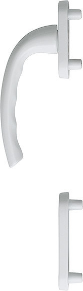 HOPPE Fenstertür-Halbgarnitur Tôkyô 0710RH/66N/66NS, N 10, Profilzylinder gelocht 2698300