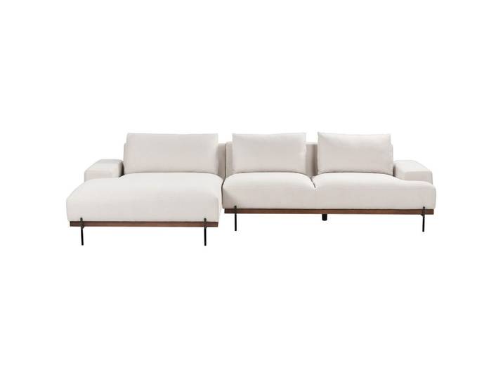 3-SITZER-ECKSOFA hellbeige linksseitig Mariferd
