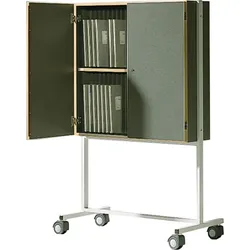 Klassenbuchwagen zur Unterbringung von Klassenbüchern DIN A4, Serie KLW-46, fahrbar