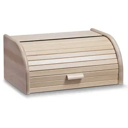 Rollbrotkasten PANE (BHT 40x18x28 cm) - beige - BHT 40x18x28 cm
