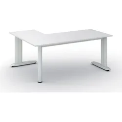 Büroschreibtisch PRIMO FLEXIBLE, 180x140 cm, weiß