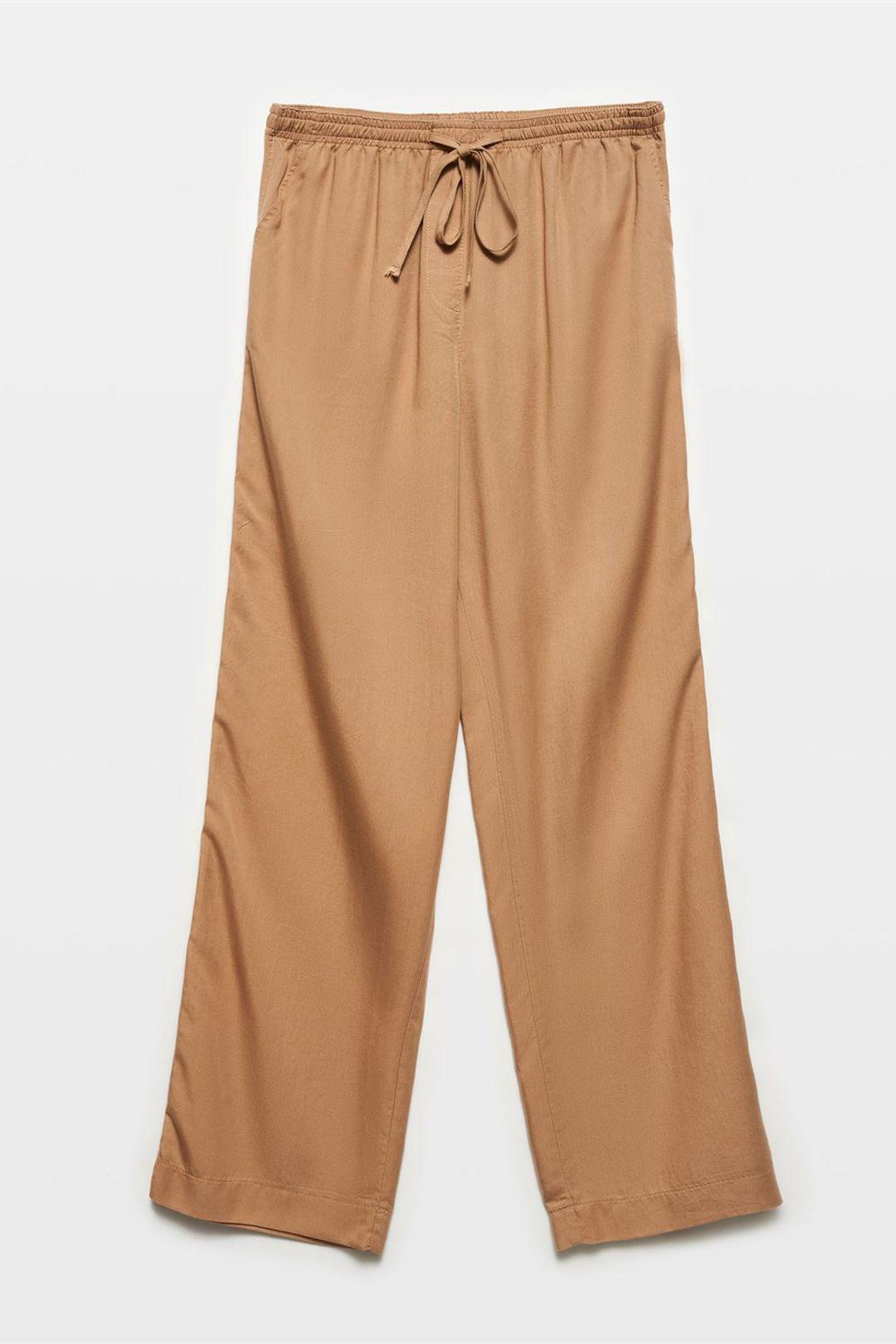 Damen Tencel Weitbein-Hosen