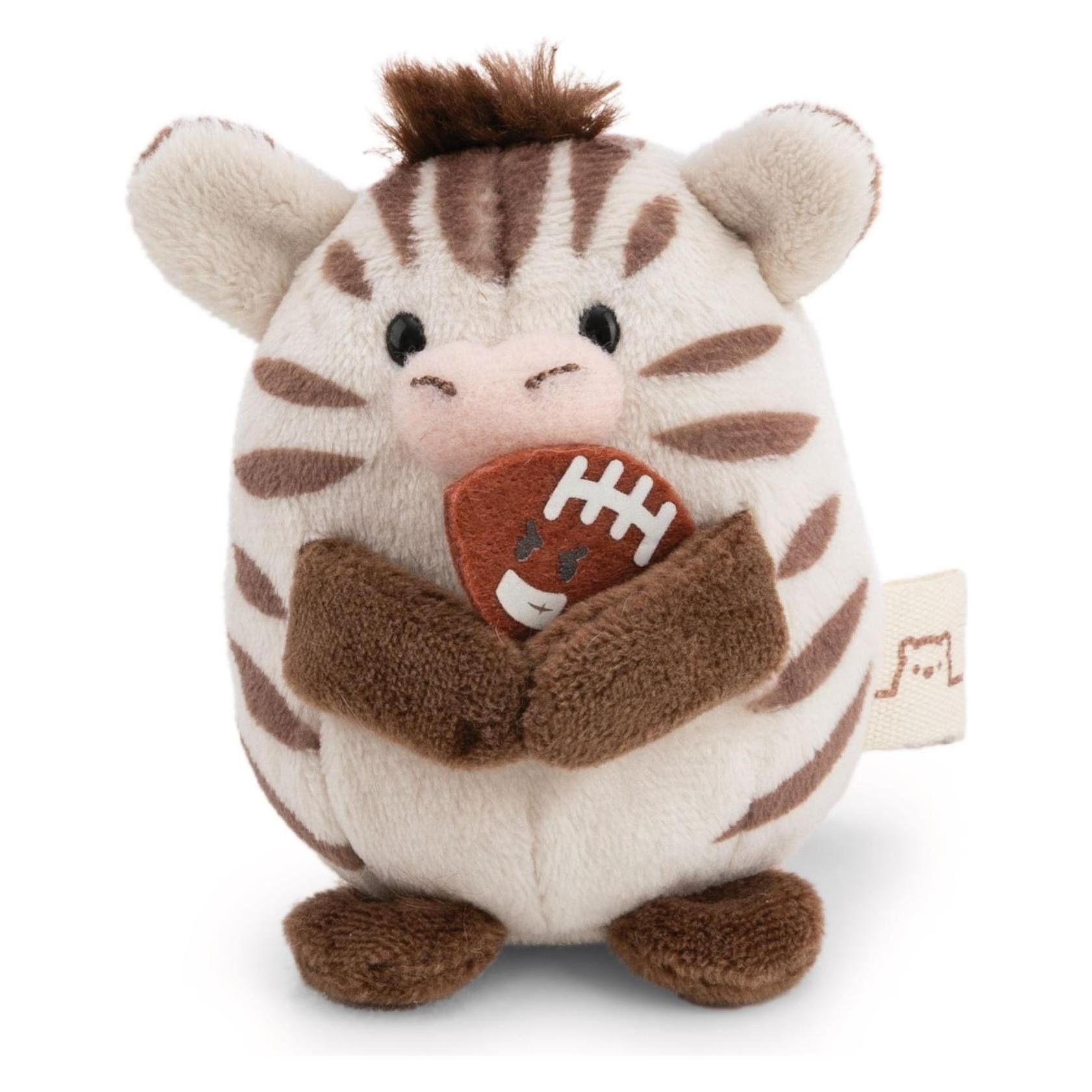 NICI Zebra Stripey 8cm mit Football und Helm (8 cm) (62907)