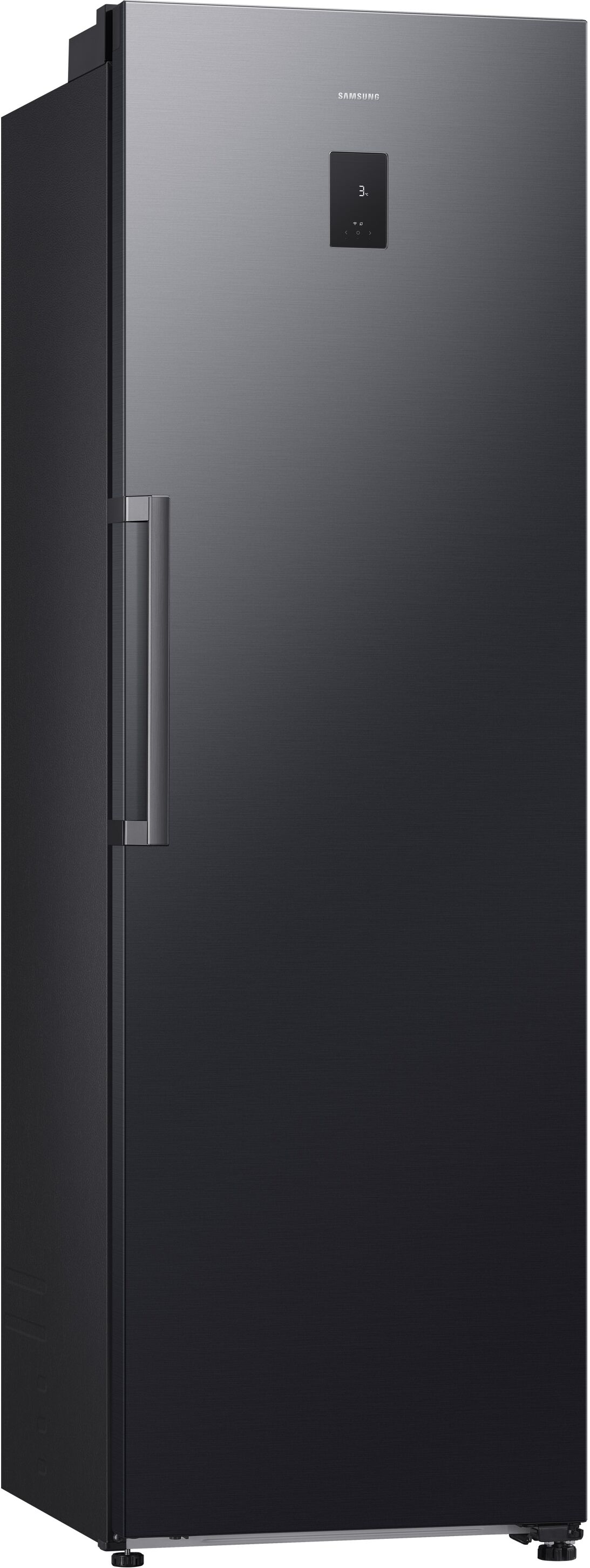 SAMSUNG Kühlschrank "RR70H39CCFEF", Energieeffizienz: C (A-G), gentle schwarz, Rechtsanschlag, wechselbar, Kühlschränke