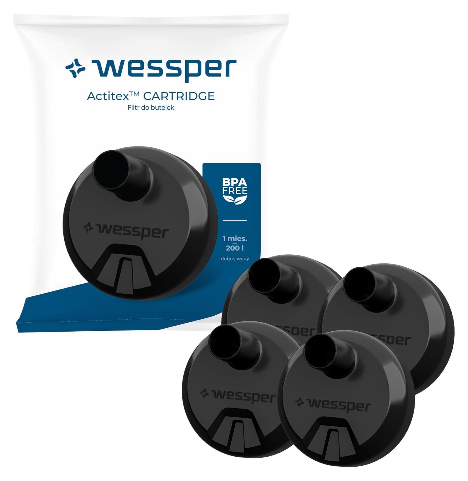 Aquaphor Waterfilterpatronen set van 4 voor Aquaphor City waterflessen